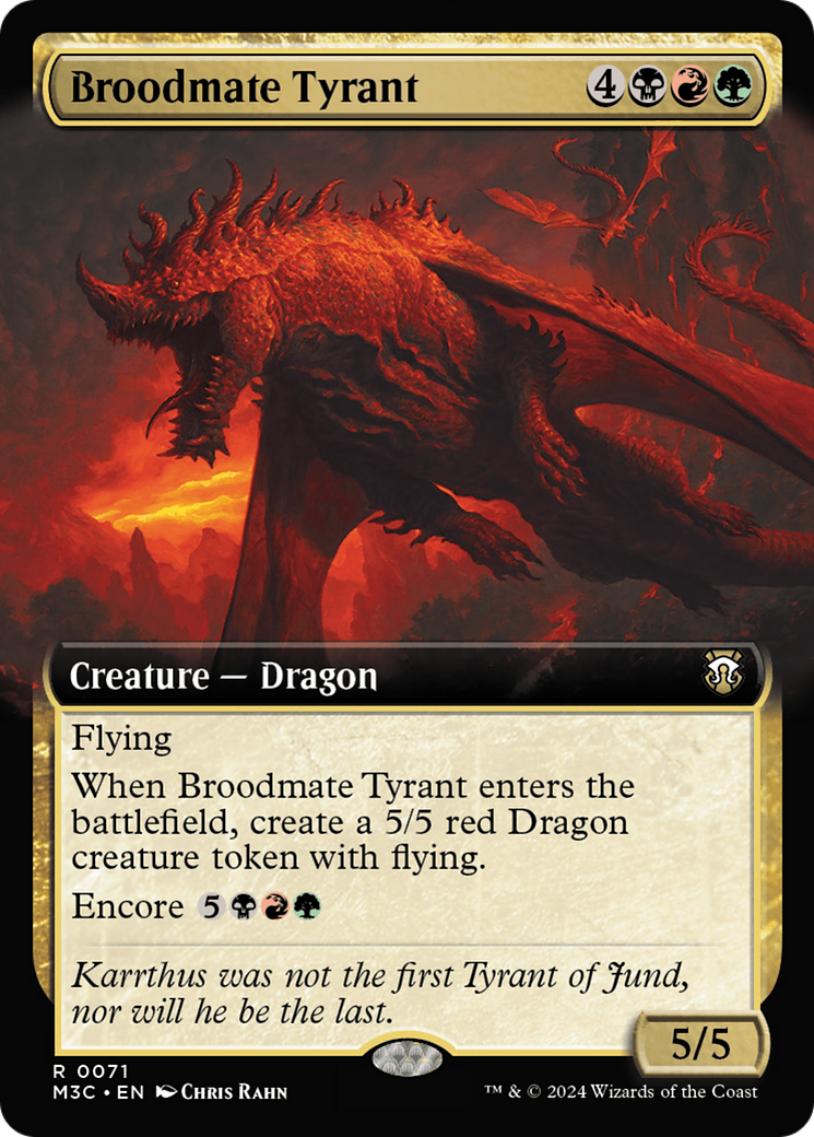 Broodmate Tyrant (Extended Art) [Modern Horizons 3 Commander] | Tabernacle Games
