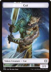 Cat Token [Phyrexia: All Will Be One Tokens] | Tabernacle Games