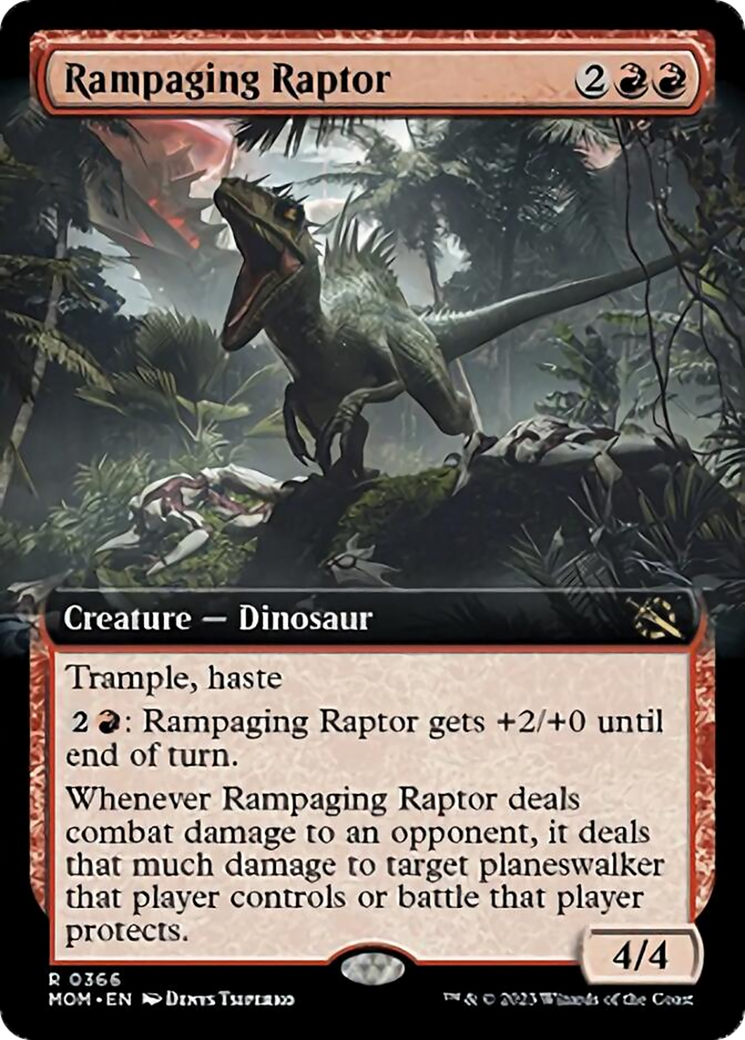 Rampaging Raptor (Extended Art) [March of the Machine] | Tabernacle Games