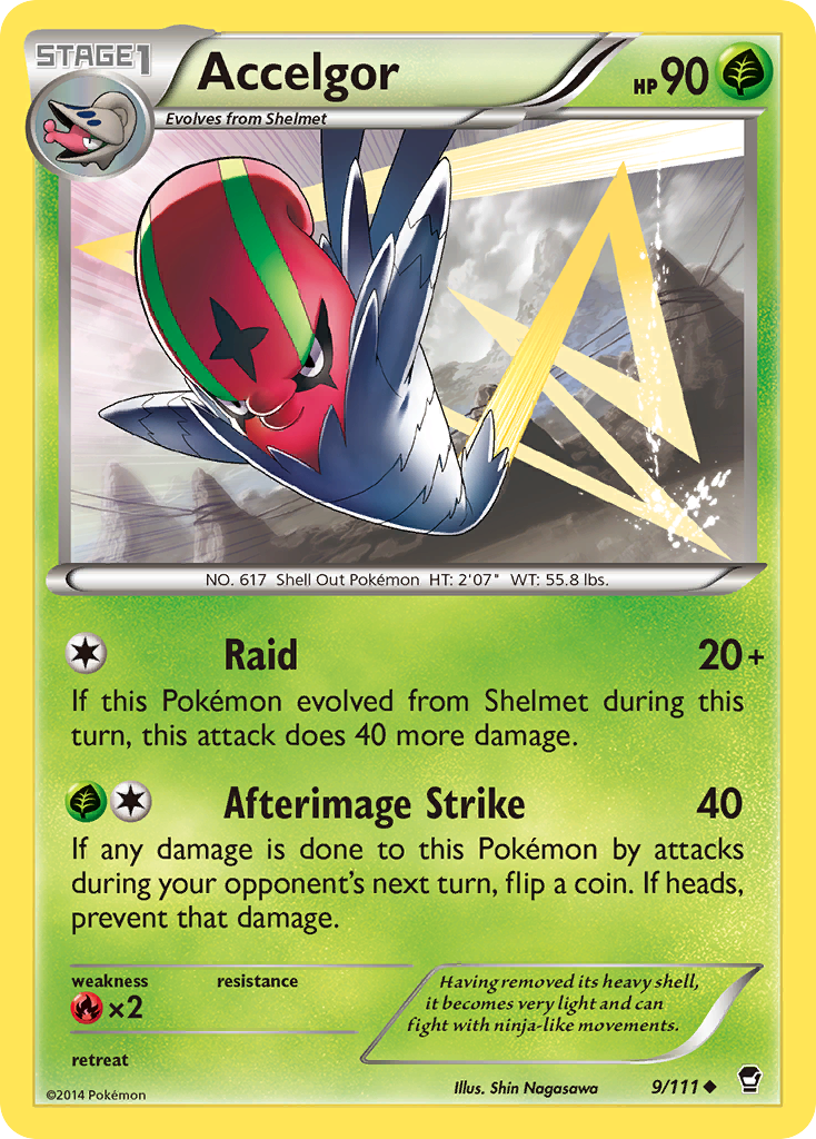 Accelgor (9/111) [XY: Furious Fists] | Tabernacle Games