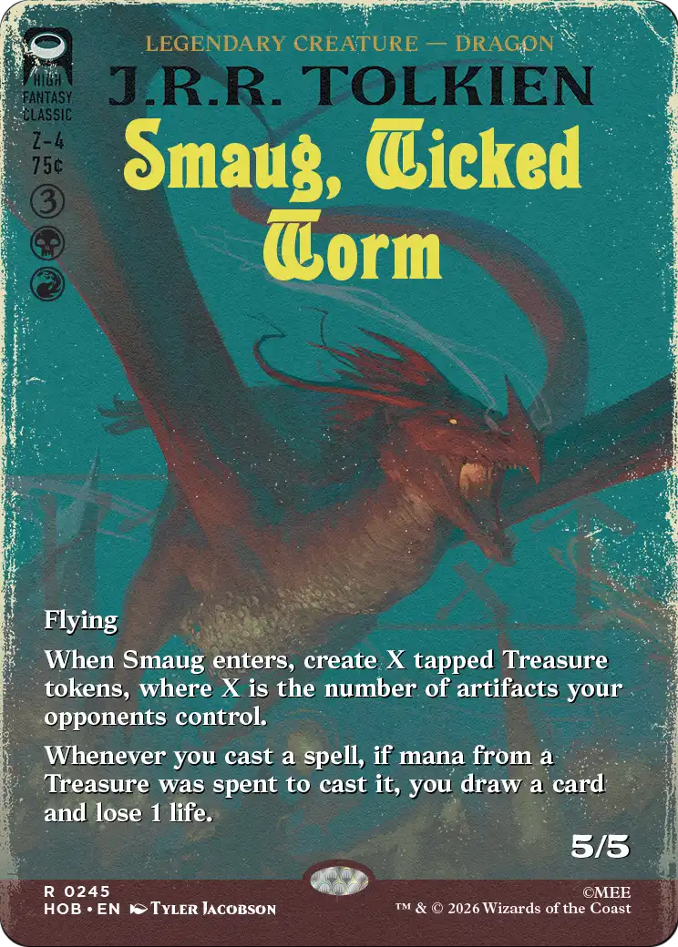Smaug, Wicked Worm (Borderless) [The Hobbit] | Tabernacle Games