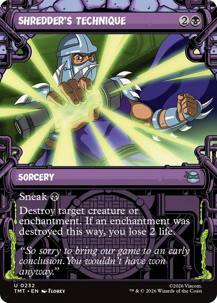 Shredder's Technique (Showcase) [Teenage Mutant Ninja Turtles] | Tabernacle Games