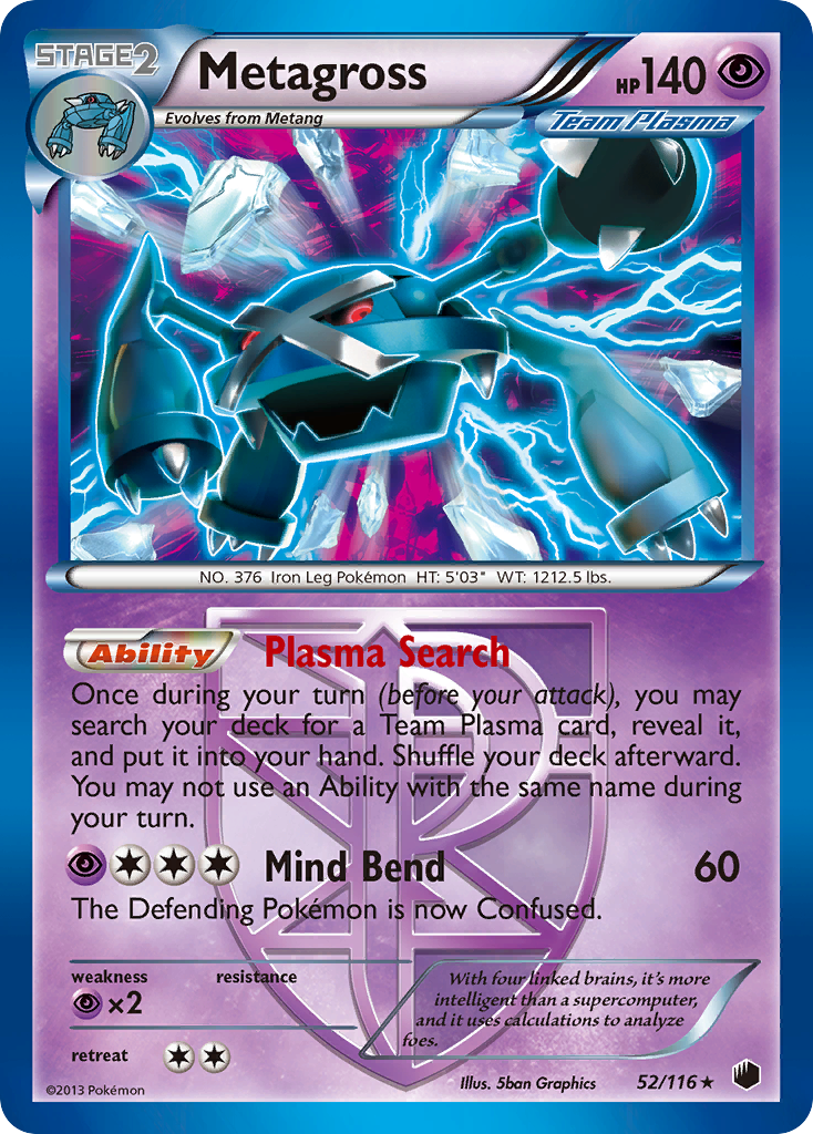 Metagross (52/116) [Black & White: Plasma Freeze] | Tabernacle Games