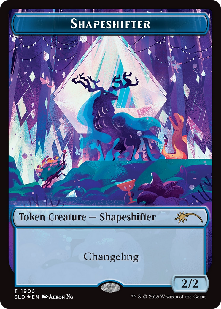 Shapeshifter Token (1906) (Double Rainbow Foil) [Secret Lair Drop Series] | Tabernacle Games