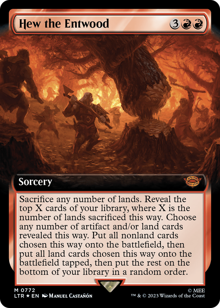Hew the Entwood (Extended Art) (Surge Foil) [The Lord of the Rings: Tales of Middle-Earth] | Tabernacle Games