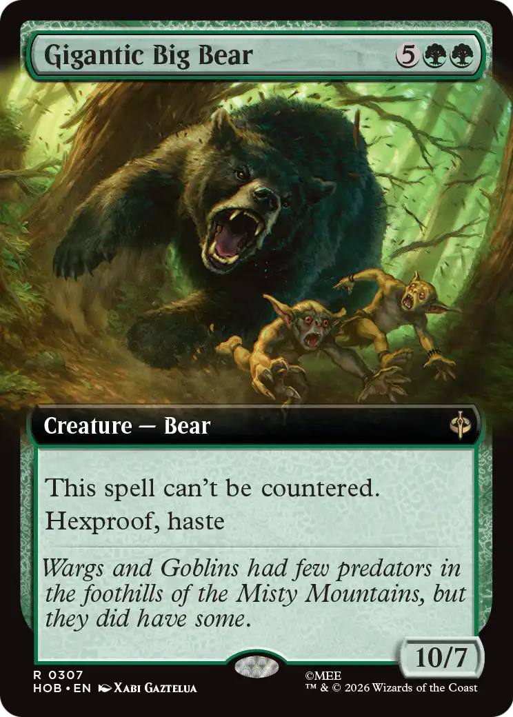 Gigantic Big Bear (Extended Art) [The Hobbit] | Tabernacle Games