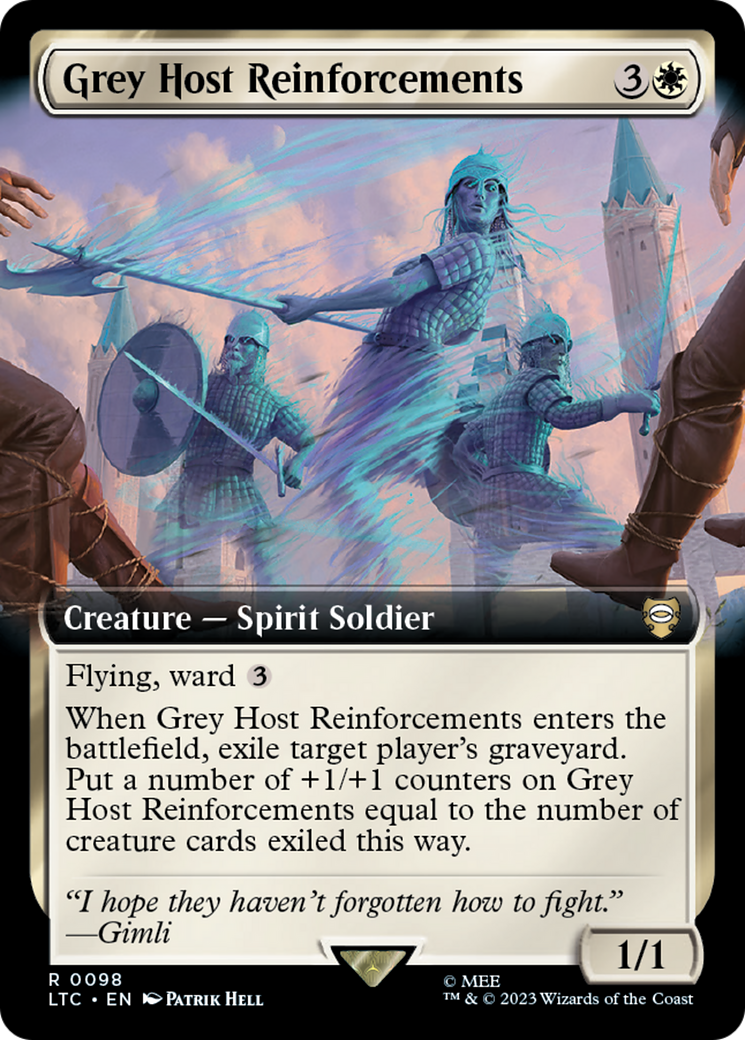 Grey Host Reinforcements (Extended Art) [The Lord of the Rings: Tales of Middle-Earth Commander] | Tabernacle Games