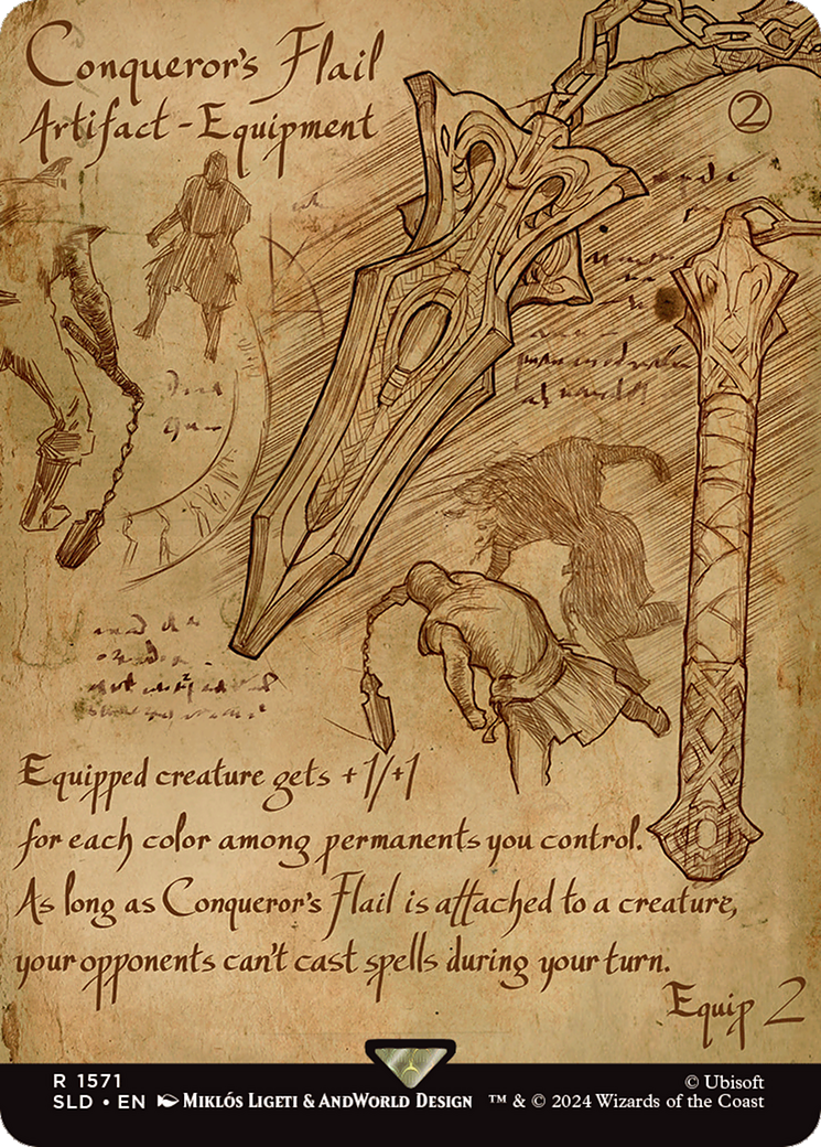 Conqueror's Flail (Rainbow Foil) [Secret Lair Drop Series] | Tabernacle Games
