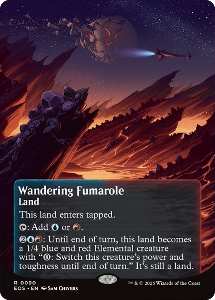 Wandering Fumarole (0090) (Borderless) [Edge of Eternities: Stellar Sights] | Tabernacle Games