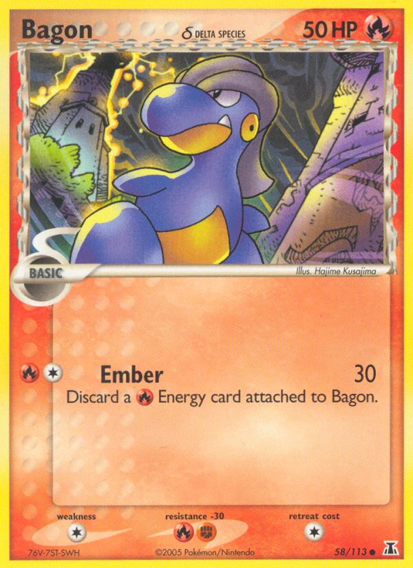 Bagon (58/113) (Delta Species) [EX: Delta Species] | Tabernacle Games