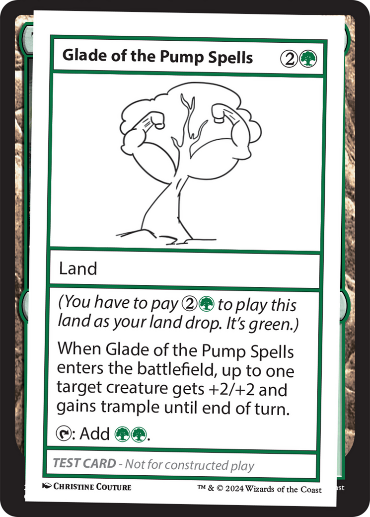 Glade of the Pump Spells [Mystery Booster 2 Playtest Cards] | Tabernacle Games