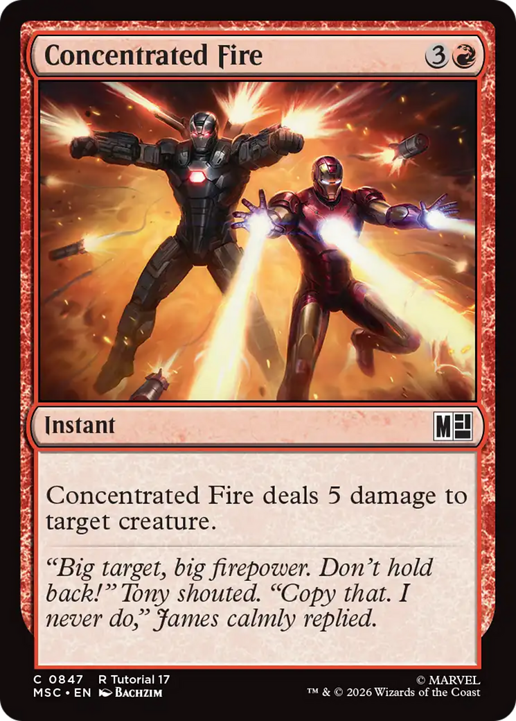 Concentrated Fire (0847) [Marvel Super Heroes Commander] | Tabernacle Games
