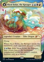 Nicol Bolas, the Ravager // Nicol Bolas, the Arisen (Display Commander) (Borderless) [Secret Lair: From Cute to Brute] | Tabernacle Games
