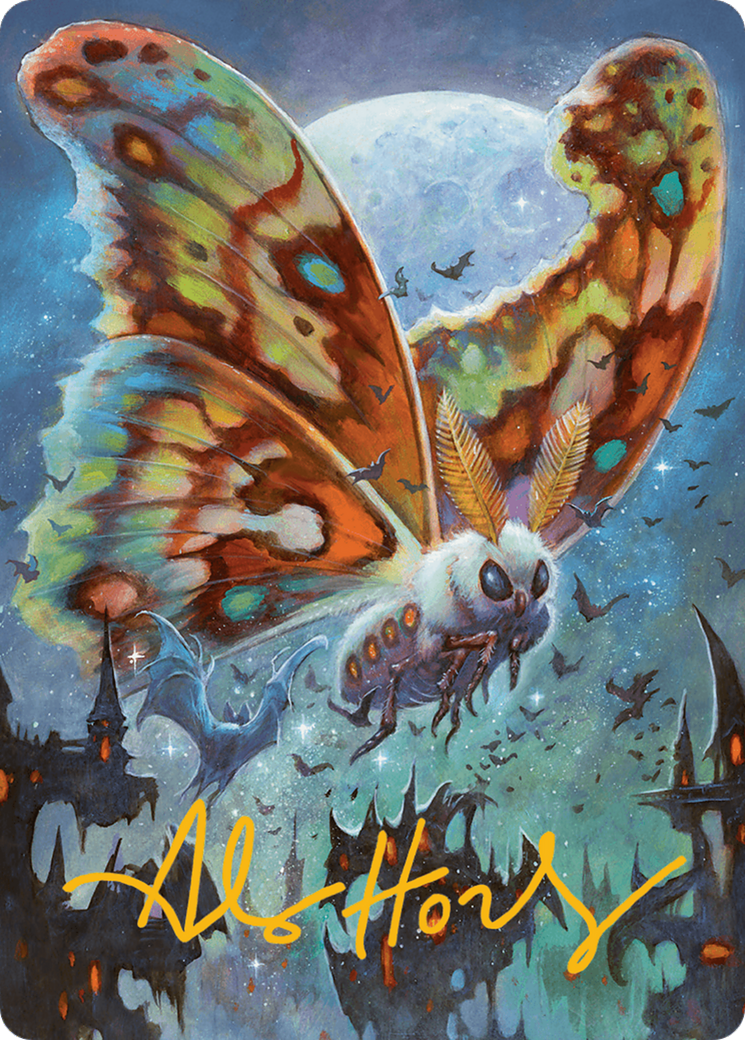 Luminous Broodmoth Art Card (Gold-Stamped Signature) [Bloomburrow Art Series] | Tabernacle Games