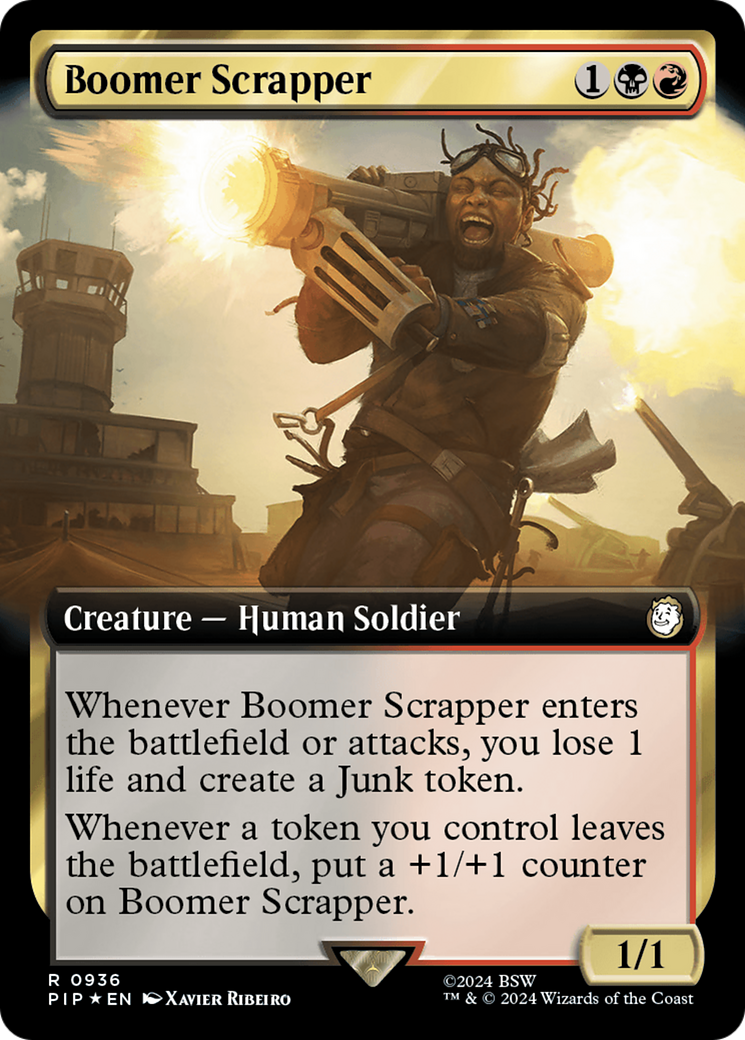 Boomer Scrapper (Extended Art) (Surge Foil) [Fallout] | Tabernacle Games