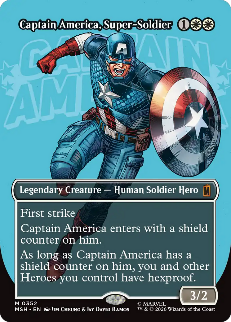 Captain America, Super-Soldier (Borderless) (0352) [Marvel Super Heroes] | Tabernacle Games