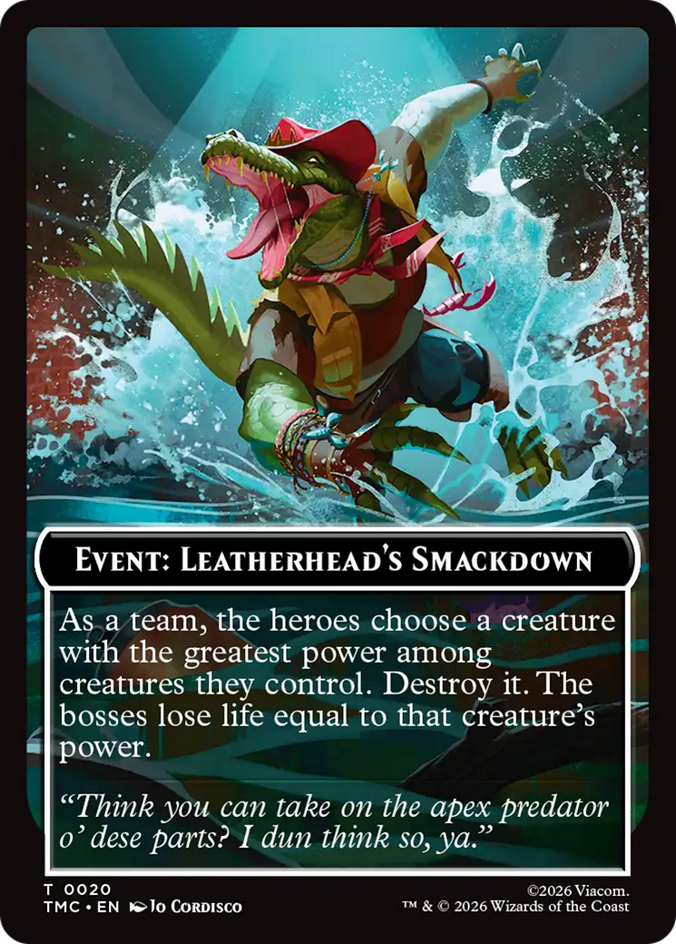 Event: Leatherhead's Smackdown [Teenage Mutant Ninja Turtles Commander Tokens] | Tabernacle Games