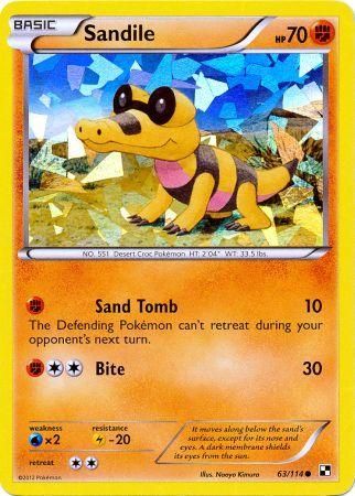 Sandile (63/114) (Cracked Ice Holo) [Black & White: Base Set] | Tabernacle Games