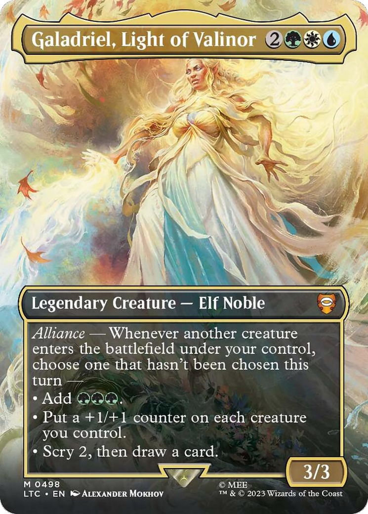 Galadriel, Light of Valinor (Borderless) [The Lord of the Rings: Tales of Middle-Earth Commander] | Tabernacle Games