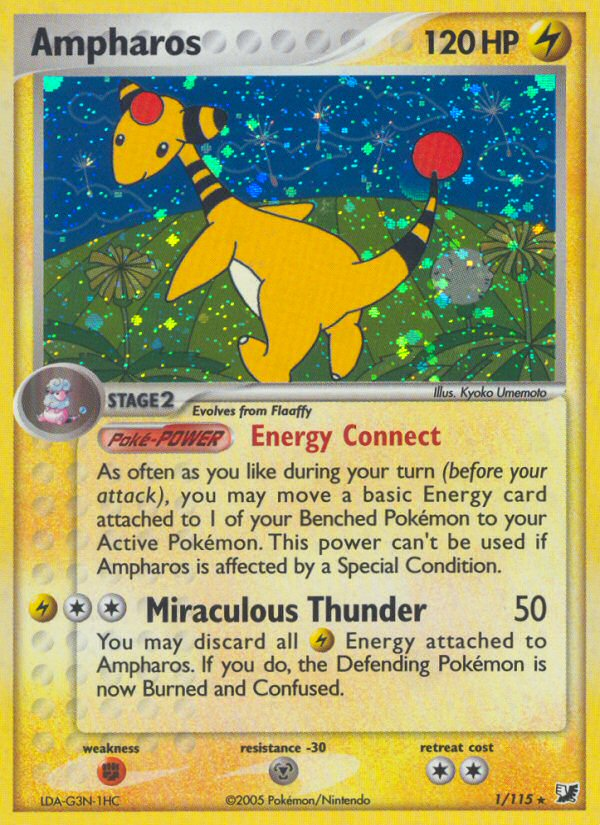 Ampharos (1/115) [EX: Unseen Forces] | Tabernacle Games