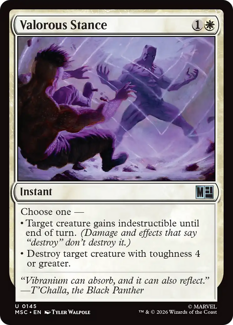 Valorous Stance [Marvel Super Heroes Commander] | Tabernacle Games