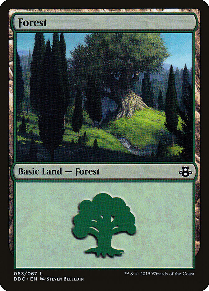 Forest (63) [Duel Decks: Elspeth vs. Kiora] | Tabernacle Games