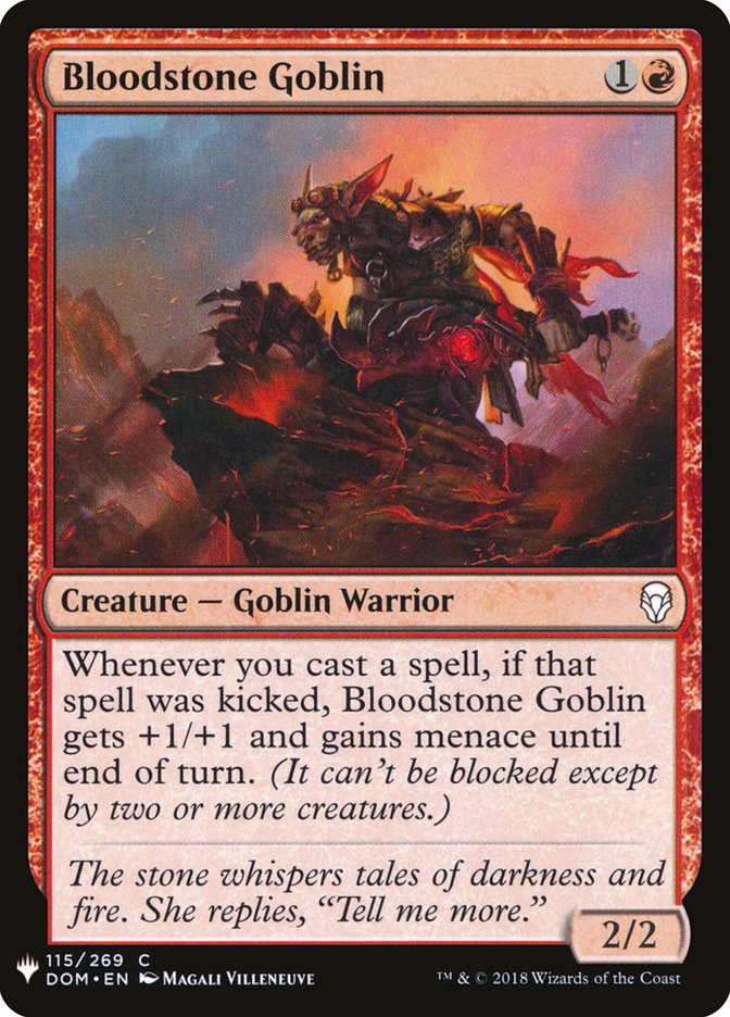 Bloodstone Goblin [Mystery Booster] | Tabernacle Games