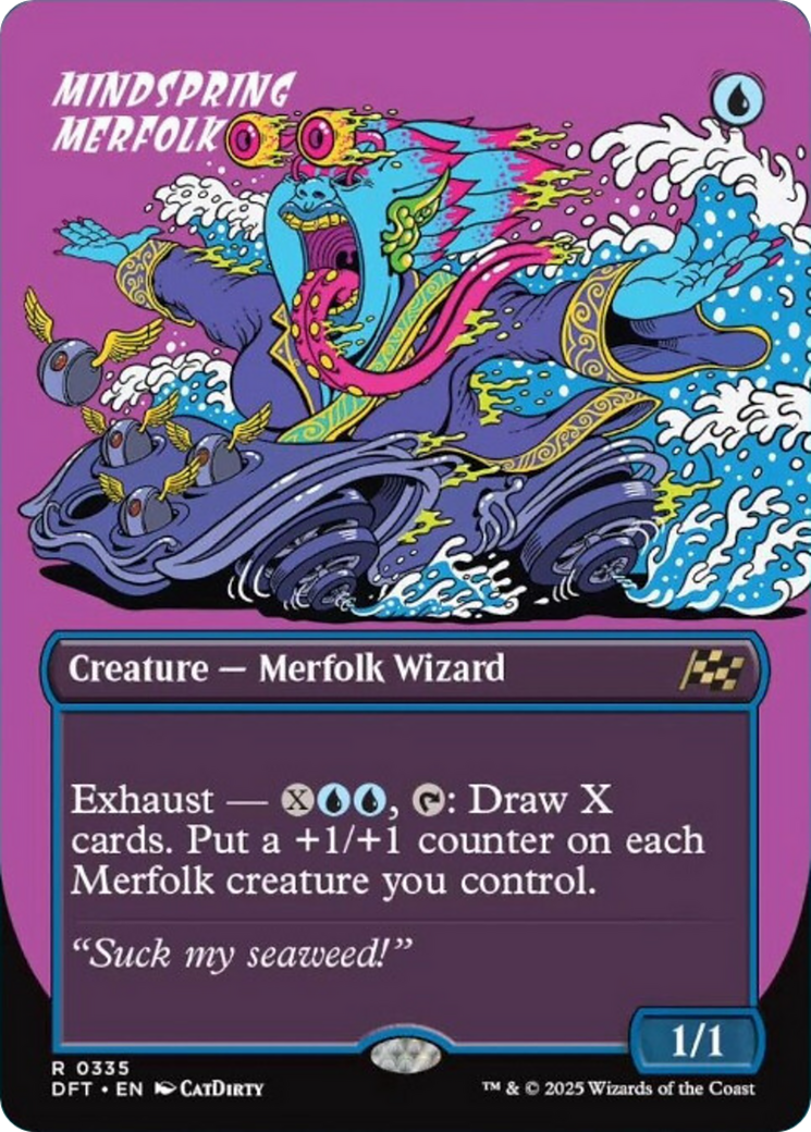 Mindspring Merfolk (Borderless) [Aetherdrift] | Tabernacle Games