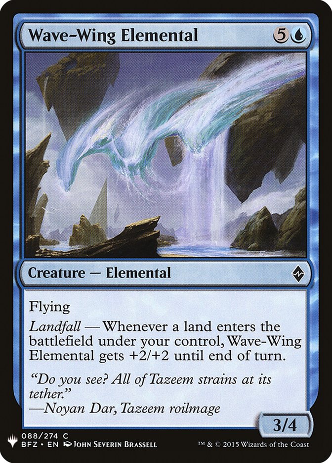 Wave-Wing Elemental [Mystery Booster] | Tabernacle Games