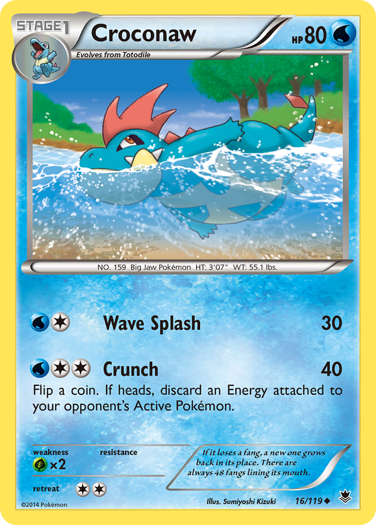 Croconaw (16/119) [XY: Phantom Forces] | Tabernacle Games