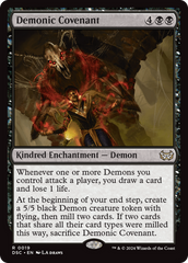 Demonic Covenant [Duskmourn: House of Horror Commander] | Tabernacle Games