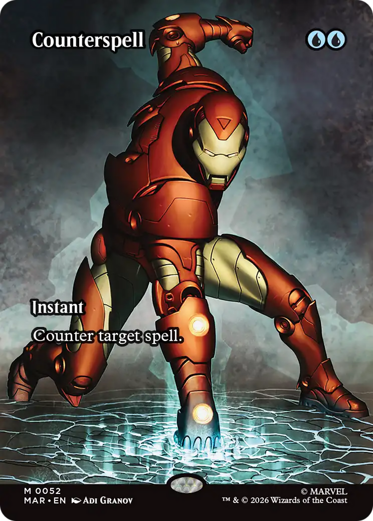 Counterspell (Borderless) (0052) [Marvel Universe: Eternal-Legal] | Tabernacle Games