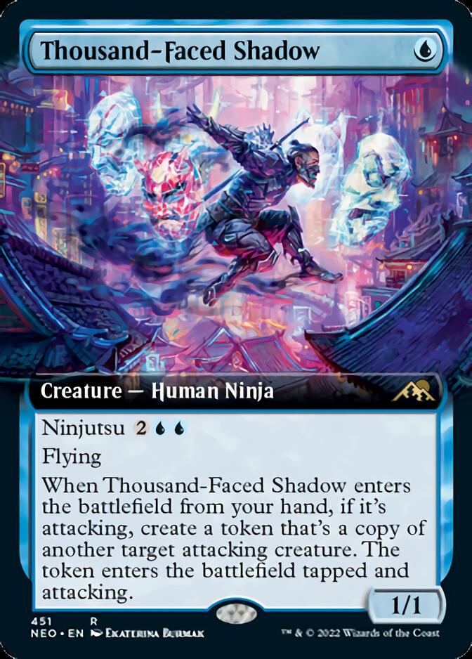 Thousand-Faced Shadow (Extended Art) [Kamigawa: Neon Dynasty] | Tabernacle Games