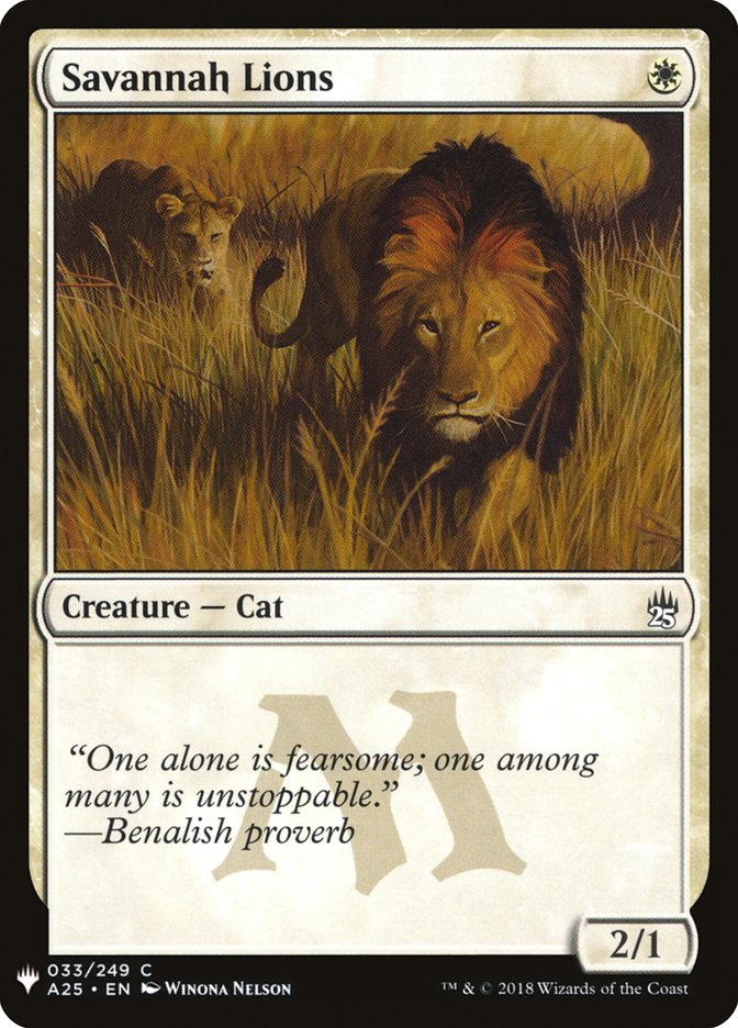 Savannah Lions [Mystery Booster] | Tabernacle Games
