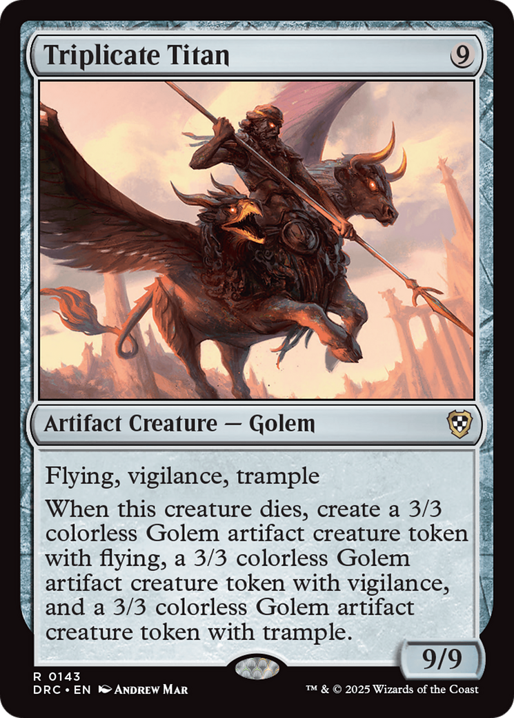 Triplicate Titan [Aetherdrift Commander] | Tabernacle Games