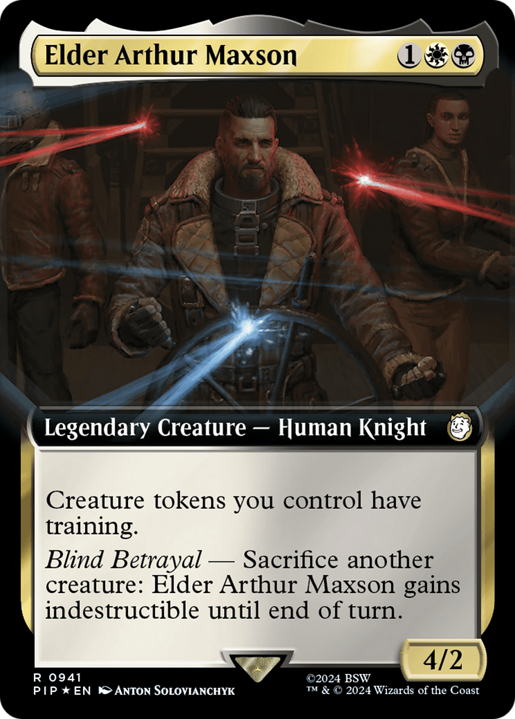 Elder Arthur Maxson (Extended Art) (Surge Foil) [Fallout] | Tabernacle Games