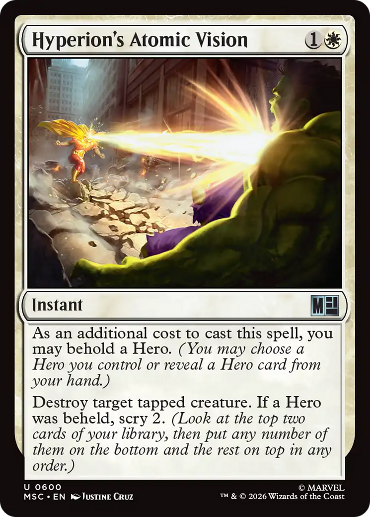 Hyperion's Atomic Vision [Marvel Super Heroes Commander] | Tabernacle Games