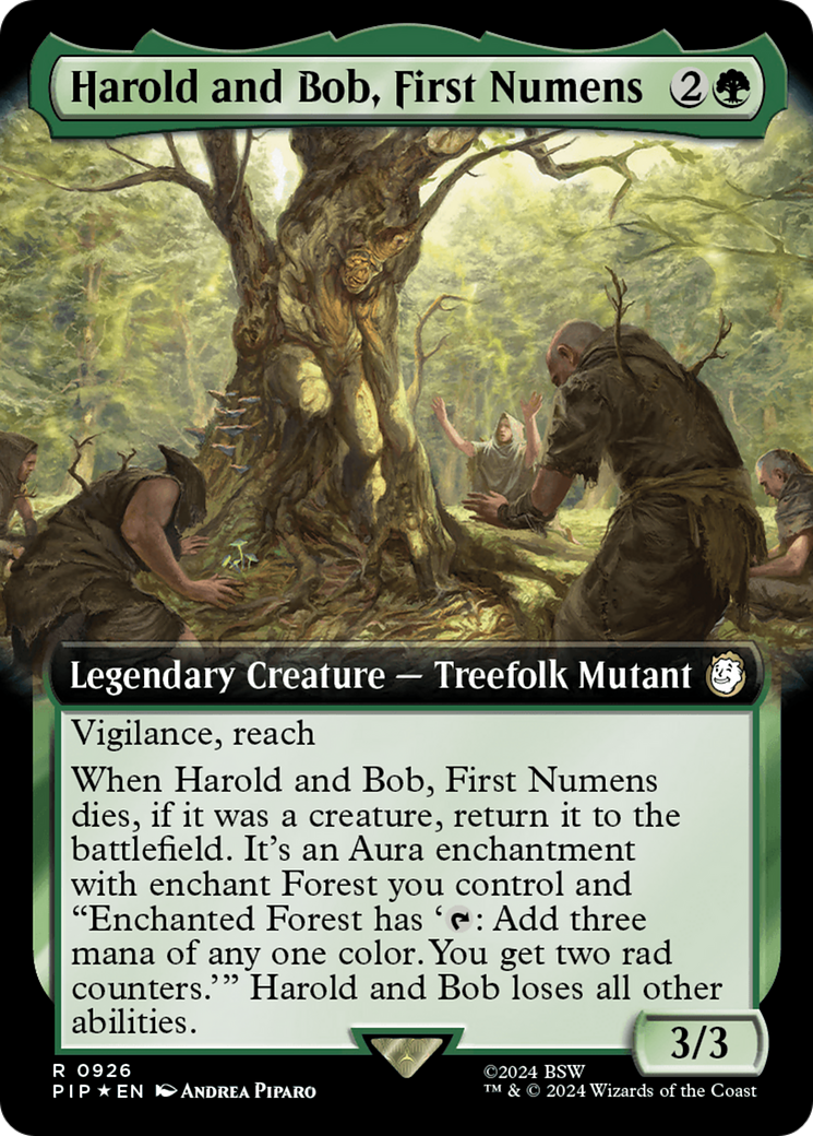 Harold and Bob, First Numens (Extended Art) (Surge Foil) [Fallout] | Tabernacle Games