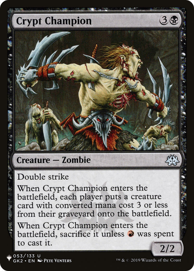 Crypt Champion [The List Reprints] | Tabernacle Games