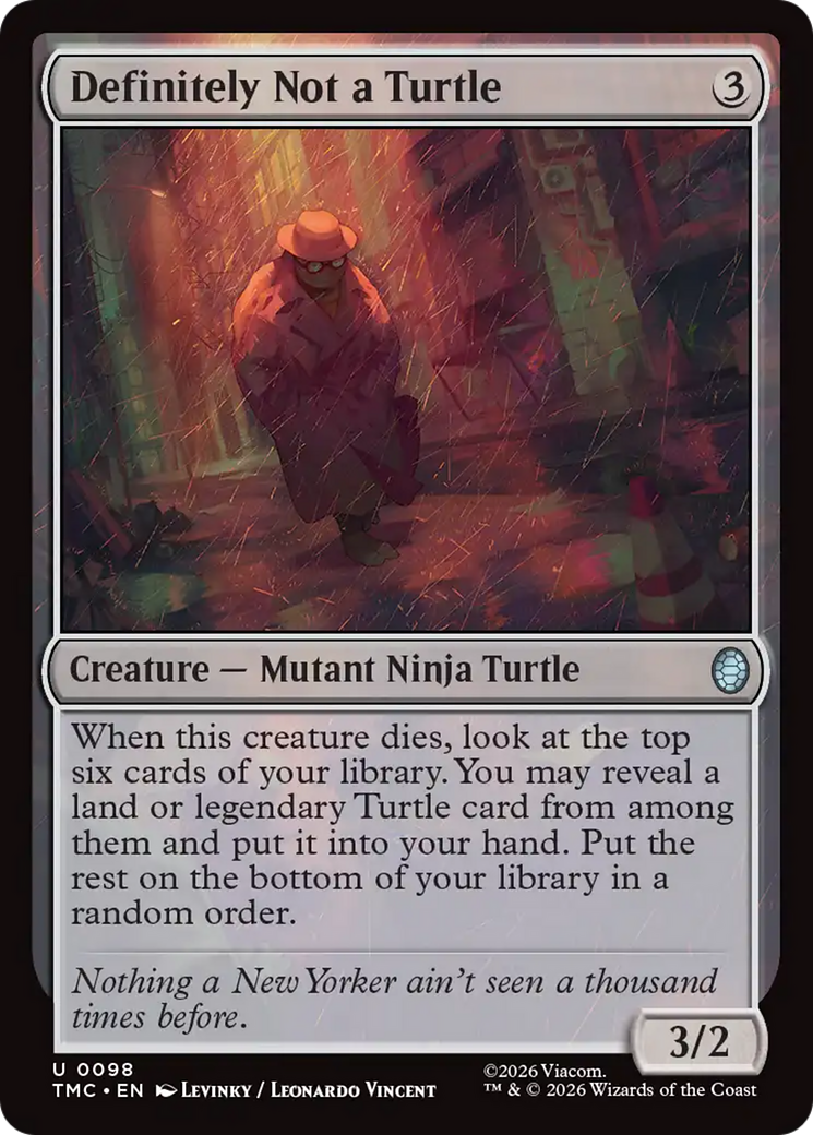 Definitely Not a Turtle [Teenage Mutant Ninja Turtles Commander] | Tabernacle Games