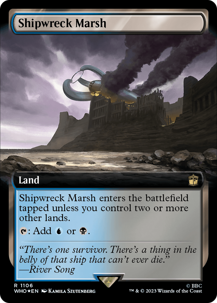 Shipwreck Marsh (Extended Art) (Surge Foil) [Doctor Who] | Tabernacle Games