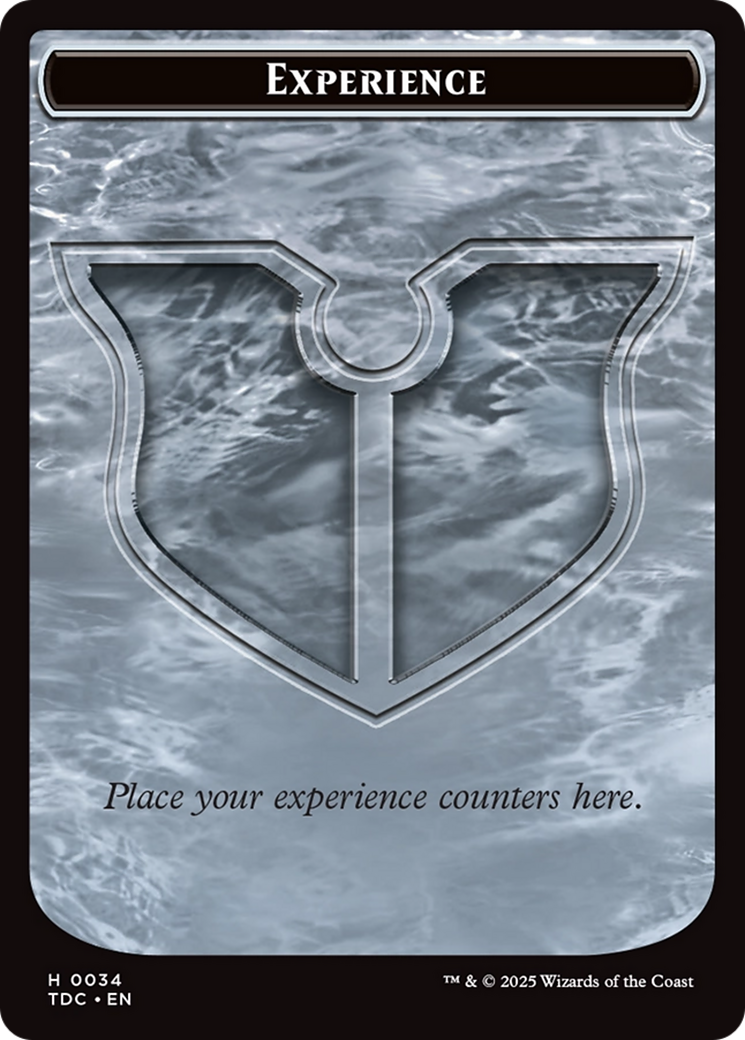 Experience // Treasure Double-Sided Token [Tarkir: Dragonstorm Commander Tokens] | Tabernacle Games