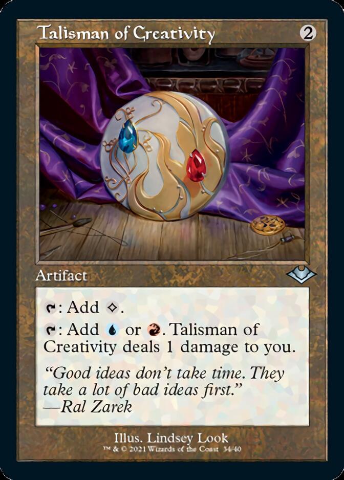 Talisman of Creativity (Retro Foil Etched) [Modern Horizons] | Tabernacle Games