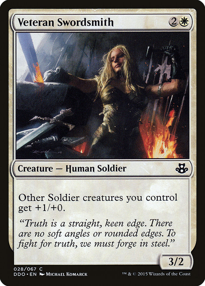 Veteran Swordsmith [Duel Decks: Elspeth vs. Kiora] | Tabernacle Games