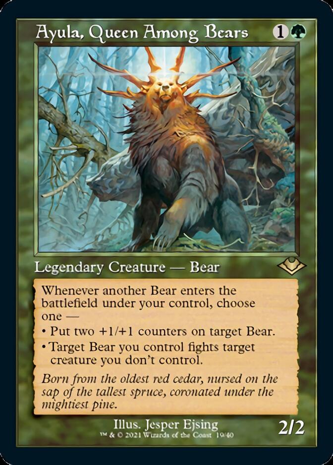 Ayula, Queen Among Bears (Retro Foil Etched) [Modern Horizons] | Tabernacle Games