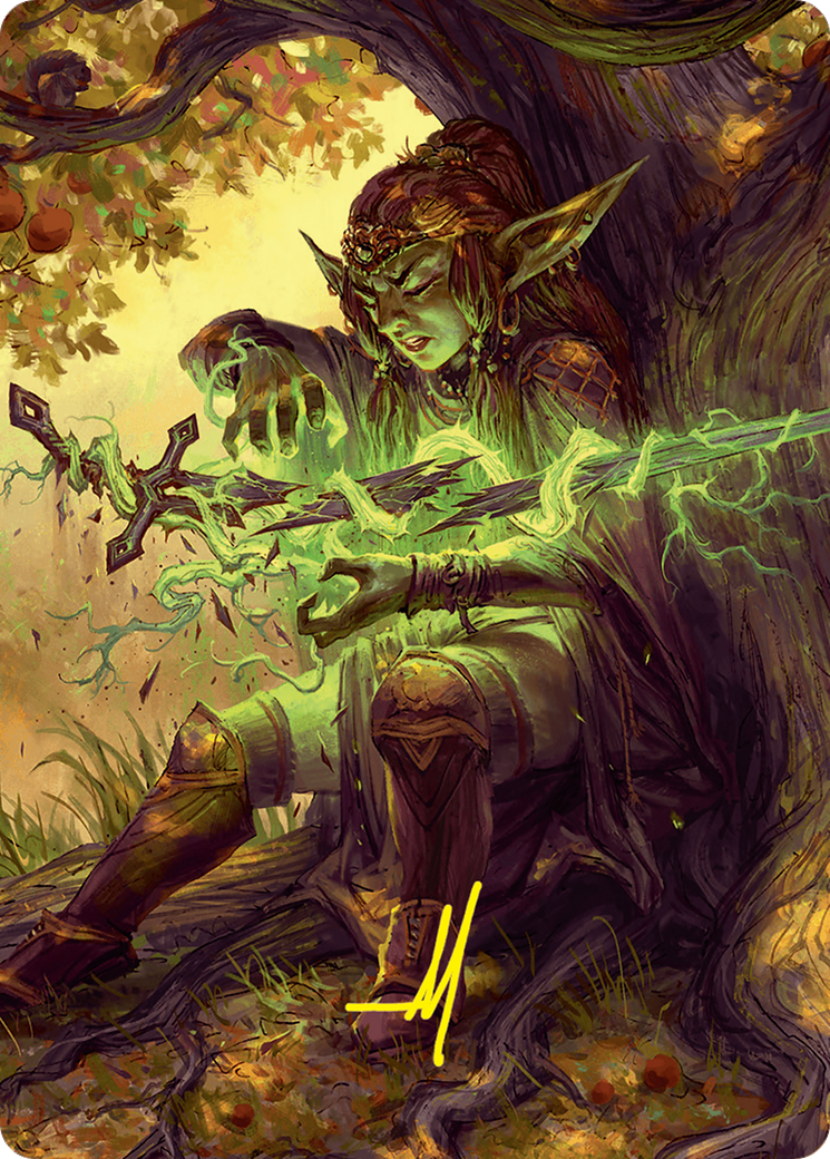 Reclamation Sage Art Card (45/54) (Gold-Stamped Signature) [Foundations Art Series] | Tabernacle Games