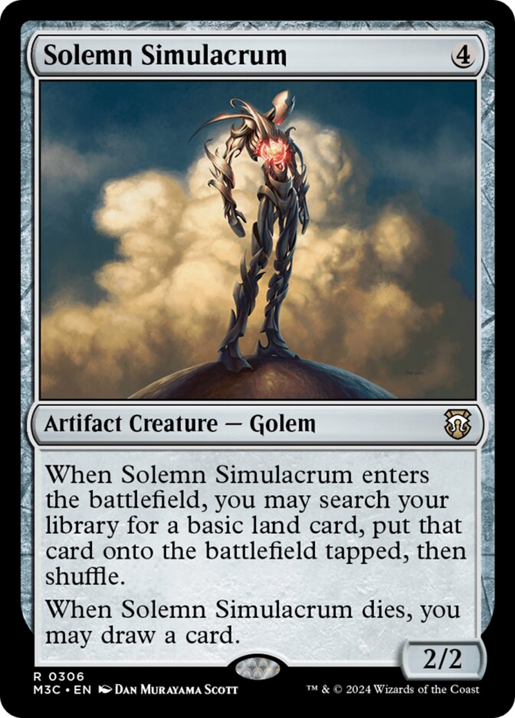 Solemn Simulacrum (Ripple Foil) [Modern Horizons 3 Commander] | Tabernacle Games