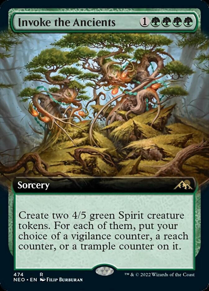 Invoke the Ancients (Extended Art) [Kamigawa: Neon Dynasty] | Tabernacle Games