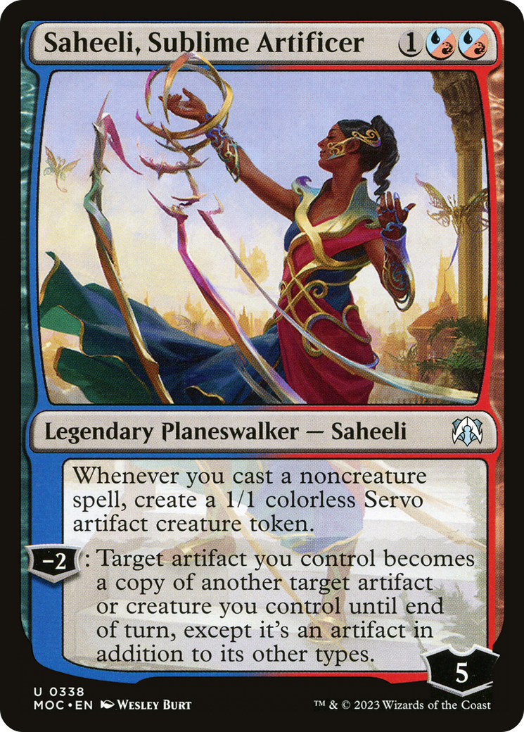 Saheeli, Sublime Artificer [March of the Machine Commander] | Tabernacle Games