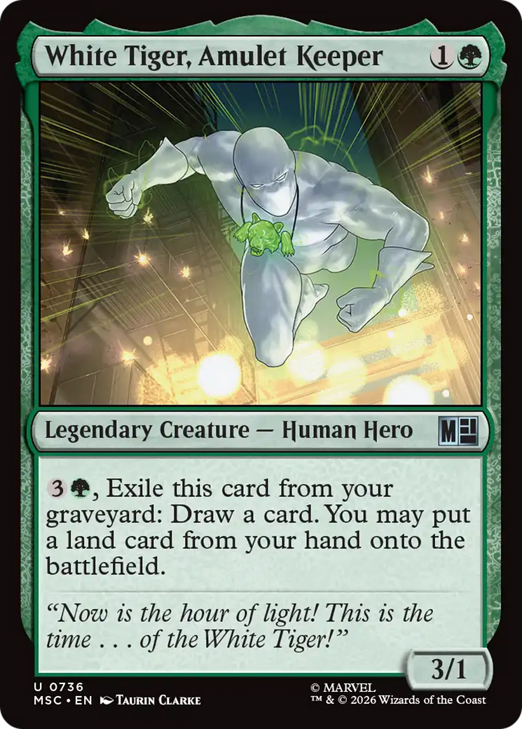White Tiger, Amulet Keeper [Marvel Super Heroes Commander] | Tabernacle Games